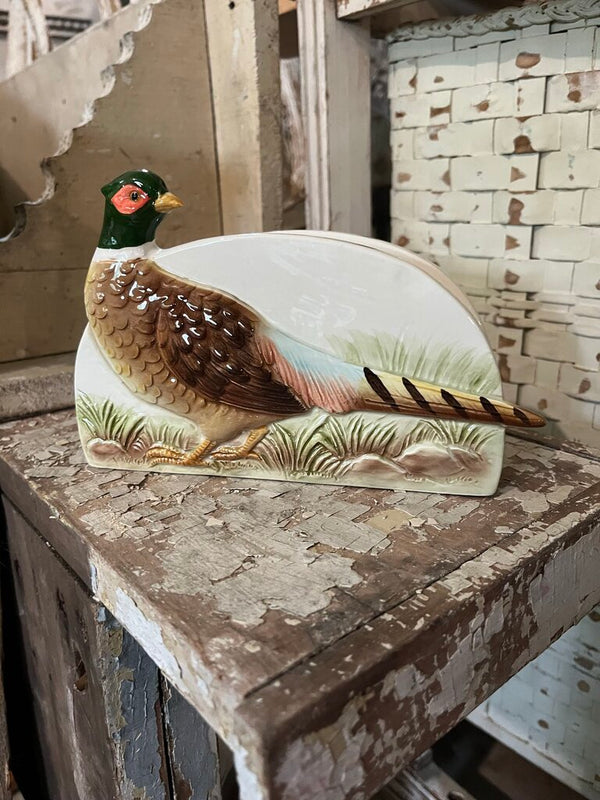 Ceramic Pheasant letter holder