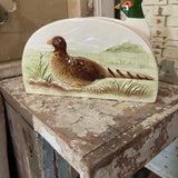 Ceramic Pheasant letter holder