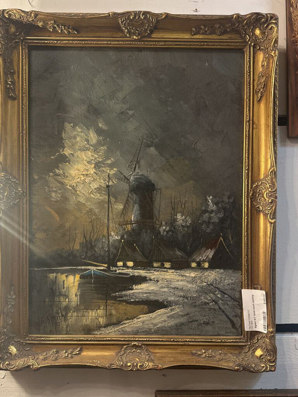 Signed W.F Smith Dutch painting