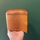 #806 Hand Carved Wooden Heart Shaped Box
