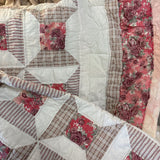 Cottage Rose Distressed Quilt