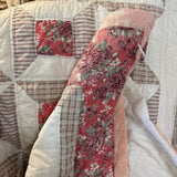 Cottage Rose Distressed Quilt