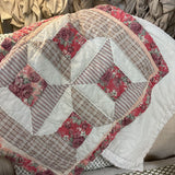 Cottage Rose Distressed Pillow Sham Set