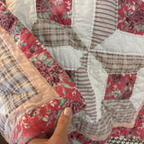 Cottage Rose Distressed Pillow Sham Set