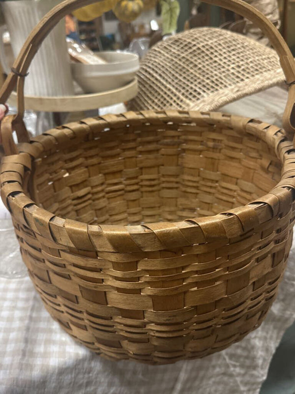 Ottawa Indian Basket Petosky Blk Ash gathering basket
