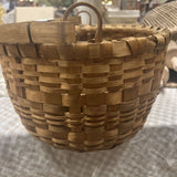 Ottawa Indian Basket Petosky Blk Ash gathering basket