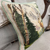 vintage deer pillow
