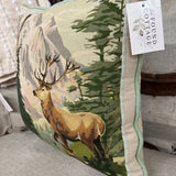 vintage deer pillow