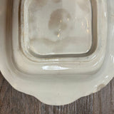 19th Century English Transferware Pottery - Asiatic Pheasants - Lg Square Covered Dish 2