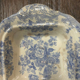 19th Century English Transferware Pottery - Asiatic Pheasants - Lg Square Covered Dish 2