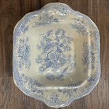 19th Century English Transferware Pottery - Asiatic Pheasants - Lg Square Covered Dish 3