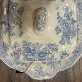 19th Century English Transferware Pottery - Asiatic Pheasants - Lg Square Covered Dish 3