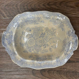 19th Century English Transferware Pottery - Asiatic Pheasants - Oval Scallop Covered Dish