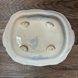 19th Century English Transferware Pottery - Asiatic Pheasants - Oval Scallop Covered Dish