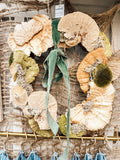 Handmade mushroom wreath