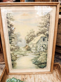 Framed cottage art