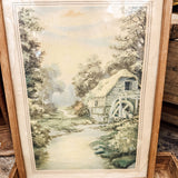 Framed cottage art