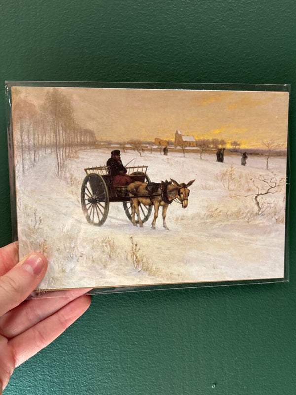 5x7 Donkey Carriage Unframed Art Print