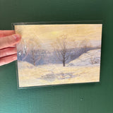 5x7 Winter Landscape with Trees