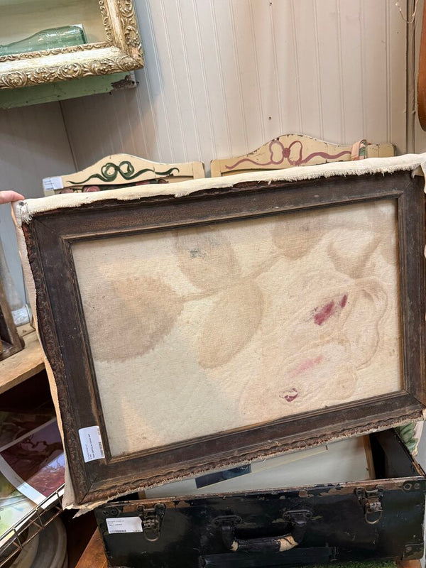 Rose painting on canvas 1957