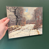 8x10 Trek Through The Snow Unframed Art Print