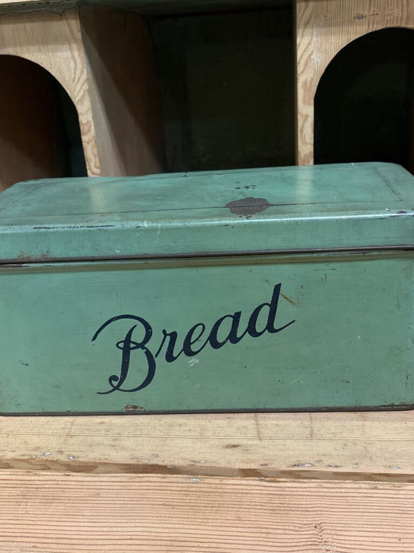 Vintage Green Bread Box