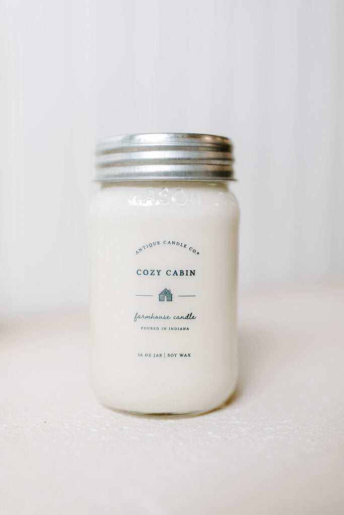 cozy cabin candle