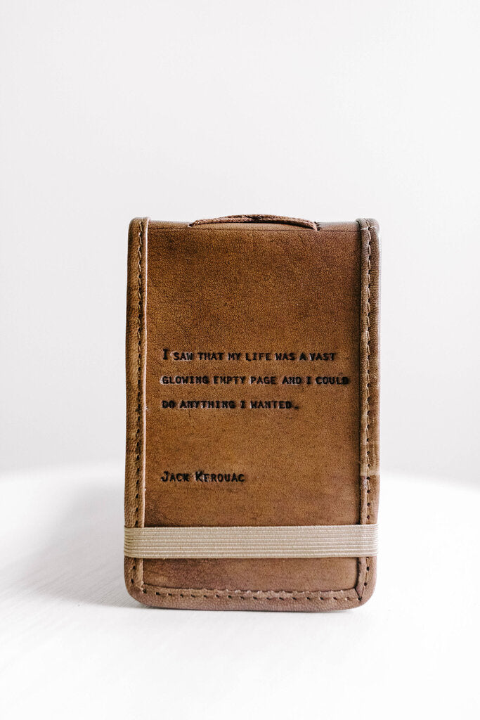 Jack Kerouac leather journal