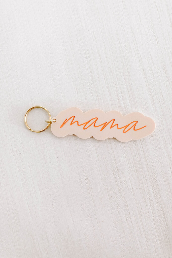 orange sherbet mama keychain