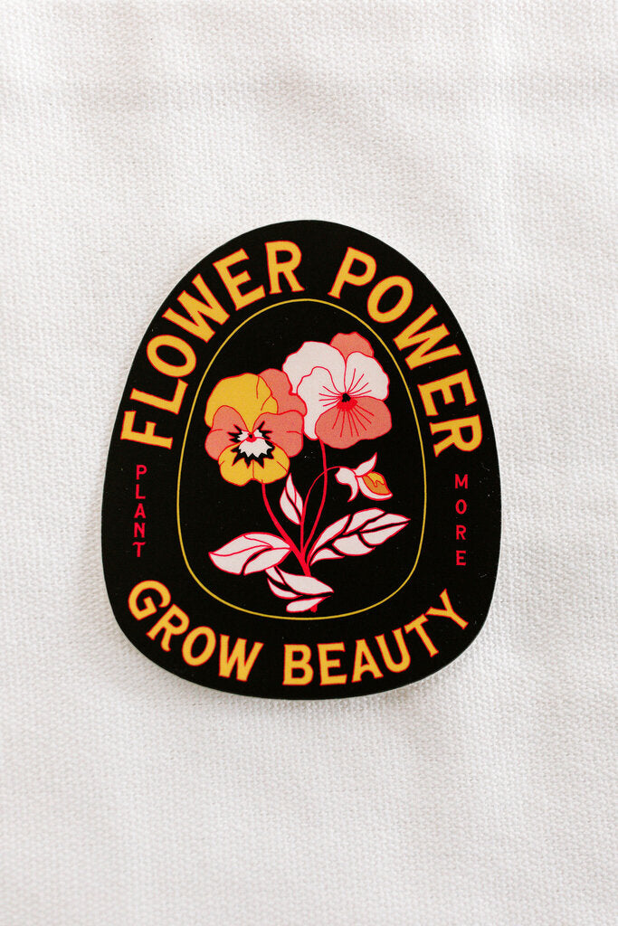 flower power sticker