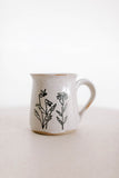 floral debossed stoneware mug style 4