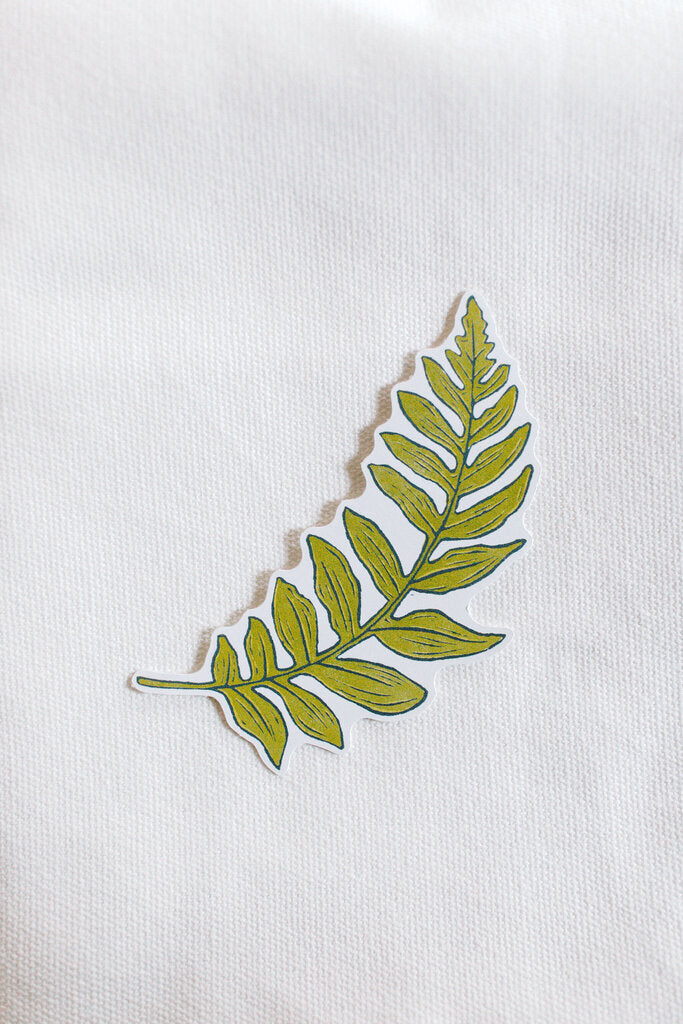 fern leaf sticker