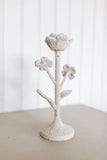 cast iron flower taper holder