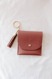 snap closure wallet keychain 2 in rose